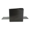 Universal 11 in. x 8.5 in. 5 in. Capacity 3 Rings Slant-Ring View Binder - Black